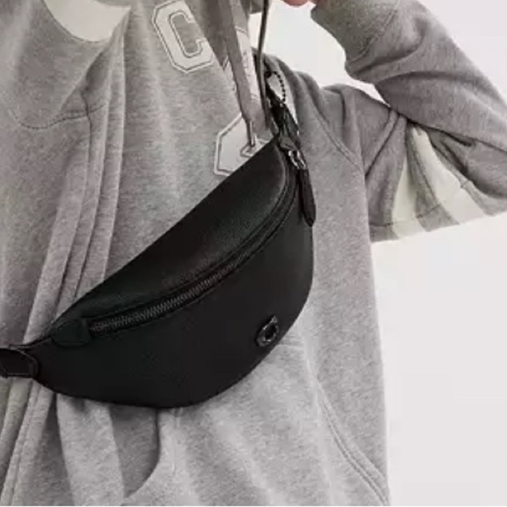 Coach Black Belt Bag 7 - Picture 5 of 7